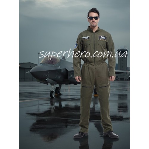 Військовий пілот у стилі Top Gun